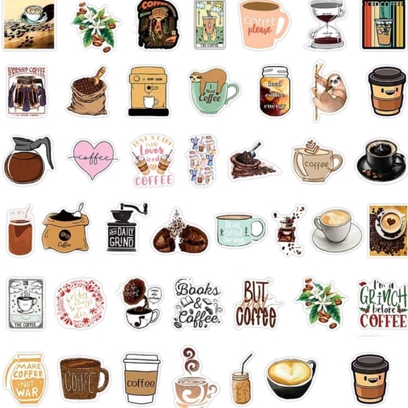 🍉5 for $25* Laptop Coffee Stickers - Picture 4 of 5